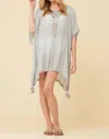 VINTAGE HAVANA VACATION COVERUP IN DUSTY BLUE