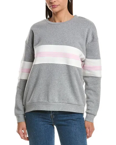Vintage Havana Vintage Fleece Colorblock Crewneck Sweatshirt In Gray