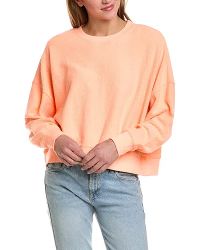 Vintage Havana Washed Cord Pullover In Orange