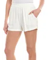 Vintage Havana Whipstitch Linen-blend Short