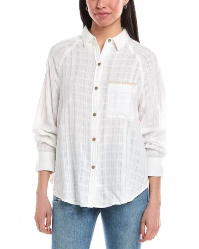 VINTAGE HAVANA WHIPSTITCH POCKET SHIRT IN WHITE