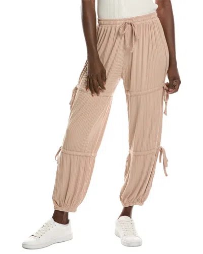 Vintage Havana Wide Rib Loose Fit Pant In Brown