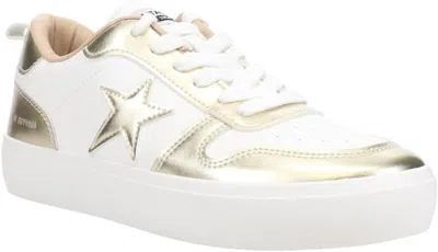 Vintage Havana Women's Aura Lace Up Sneaker In Washed Gold In Multi