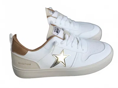 Vintage Havana Women's Aura Star Sneakers In Camel/gold In White