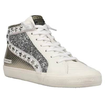 Vintage Havana Women's Bailey Glitter High Top Sneaker In Gold/silver Multi