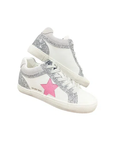 Vintage Havana Women's Bounce High Top Sneaker In White/glitter Multi