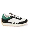 Vintage Havana Women's Cosmic Leather Colorblock Low Top Sneakers In Taupe Green Multi