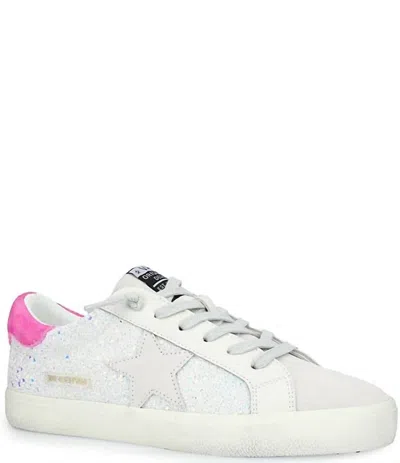 Vintage Havana Flair Sneaker In Pink Suede/multi Glitter
