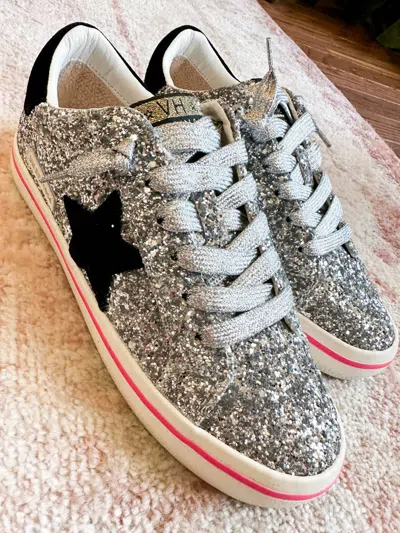 Vintage Havana Women's Flair 6 Star Sneakers In Silver Glitter Multi