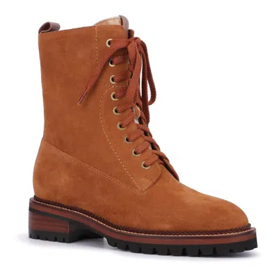 Vintage Havana Women's Grove Lace Up Bootie In Cognac In Brown