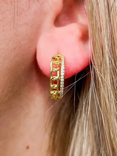 Vintage Havana Women's Let's See A Show Earrings In Gold
