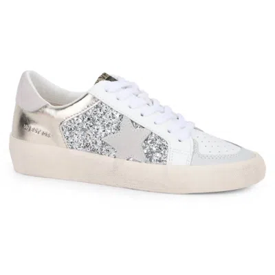 Vintage Havana Women's Libby Glitter Ox Sneakers In White/silver In Multi