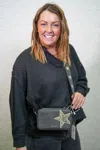Vintage Havana Women's Light Up The Sky Star Crossbody Bag In Black