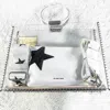 Vintage Havana Women's Molly Black Star Clutch In White/ Transparent In Multi