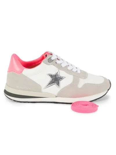 Vintage Havana Women's Star Low Top Sneakers In White Grey Multi