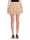 Vintage Havana Mini Skirt In Brown
