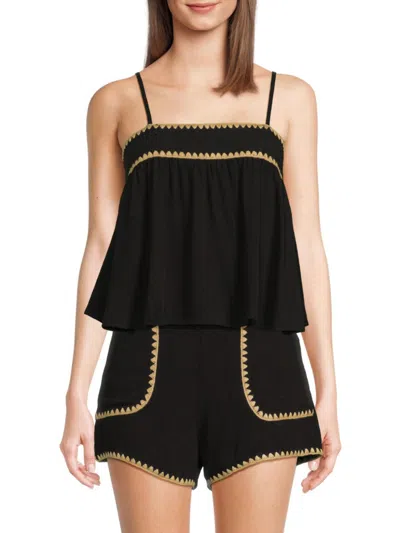 Vintage Havana Women's Whipstitched Flowy Tank Top