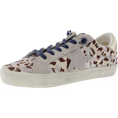 Vintage Havana Womens Distressed Calf Hair Casual And Fashion Sneakers In Multi