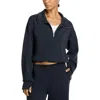 Vintage Havana Cloud Fleece Quarter Zip Sweatshirt In Black
