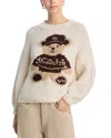 Vintage Havana X Von Dutch Jacquard Bear Crewneck Sweater - Exclusive In Neutral