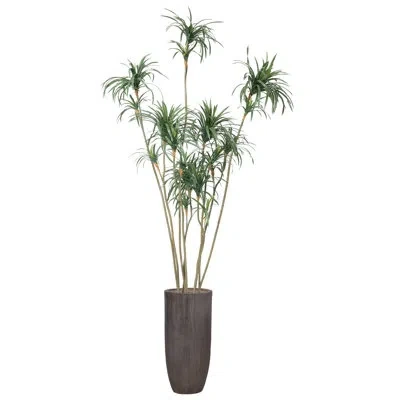 Vintage Home 118" Artificial Dragon Tree Tree In Pot In Brown