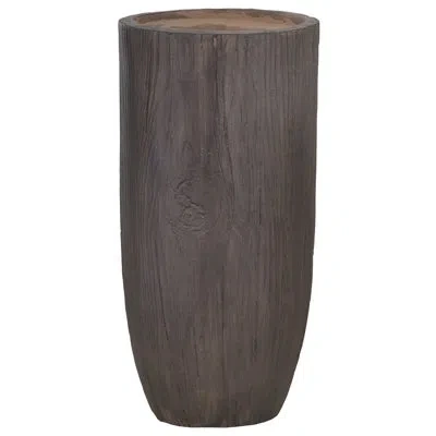 Vintage Home Panama Fiberstone Pot Planter For Indoor And Outdoor Use In Brown