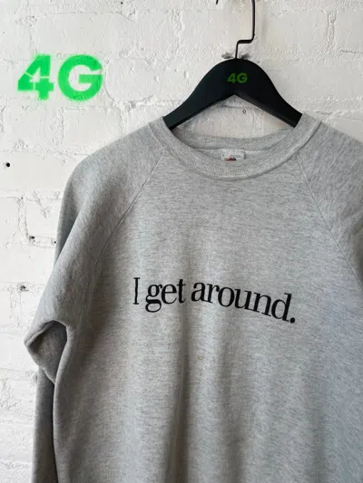Pre-owned Vintage I Get Around Sex Funny Sweater Shirt M Or L In Grey