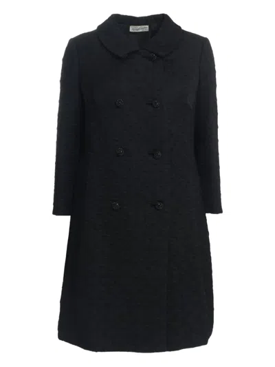 Pre-owned Vintage Jacquard-pattern Coat