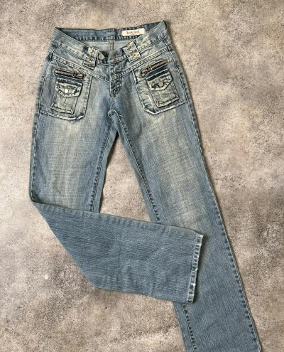 Pre-owned Vintage Jeans With Front Pockets In Blue