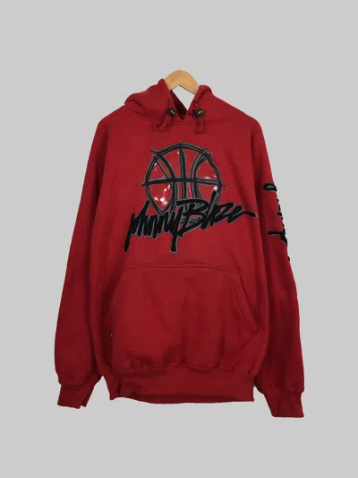 Pre-owned Vintage Johnny Blaze Method Man Hoodie (ice Cube) In Red