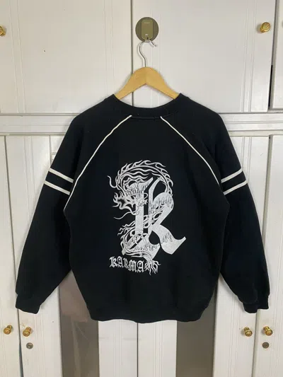 Pre-owned Vintage Karma Sweatshirt In Black