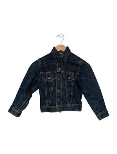 Pre-owned Vintage Levi's Kids' Big E Type 3 Long Sleeve Denim Jacket In Blue