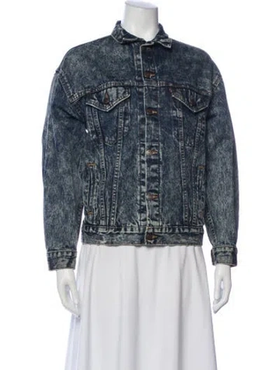 Pre-owned Vintage Levi's Denim Jacket In White
