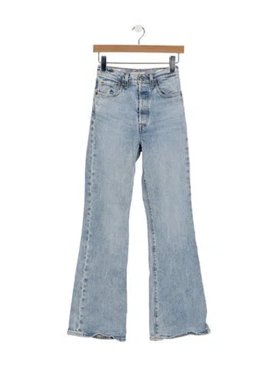 Pre-owned Vintage Levi's High-rise Flared Jeans In Blue