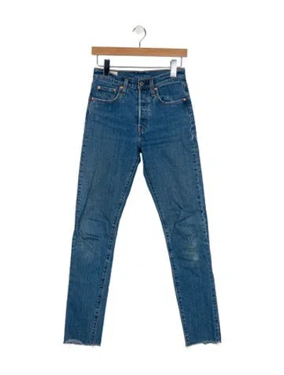 Pre-owned Vintage Levi's High-rise Skinny Leg Jeans In Blue