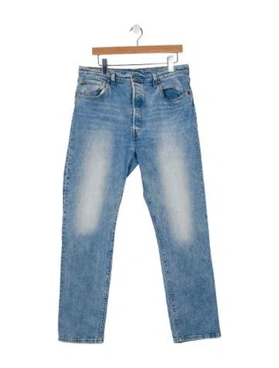 Pre-owned Vintage Levi's High-rise Straight Leg Jeans In Blue