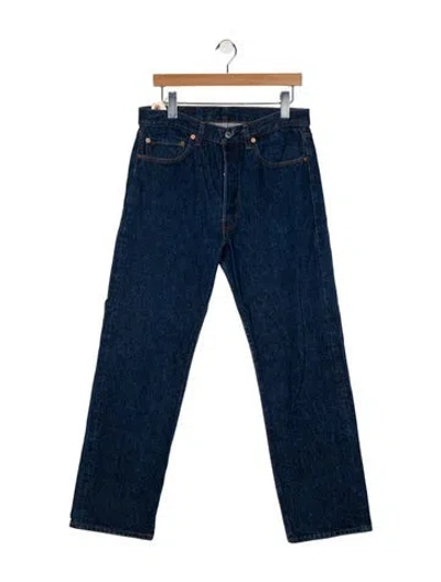 Pre-owned Vintage Levi's High-rise Straight Leg Jeans In Blue