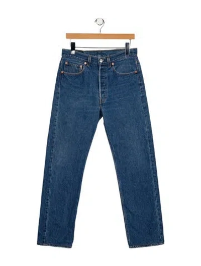 Pre-owned Vintage Levi's High-rise Straight Leg Jeans In Blue