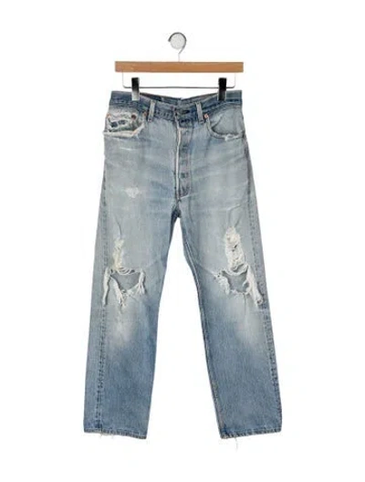 Pre-owned Vintage Levi's High-rise Straight Leg Jeans In Blue