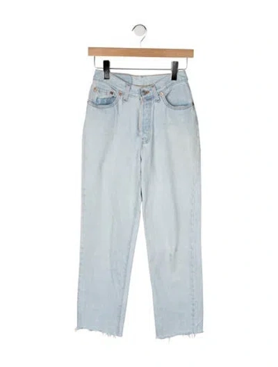 Pre-owned Vintage Levi's High-rise Straight Leg Jeans In Blue