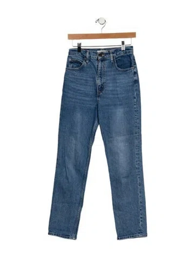 Pre-owned Vintage Levi's High-rise Straight Leg Jeans In Blue