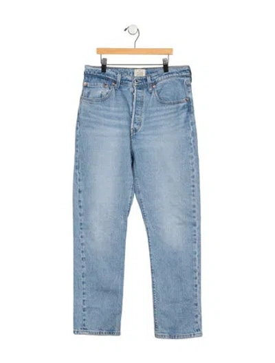 Pre-owned Vintage Levi's High-rise Straight Leg Jeans In Blue