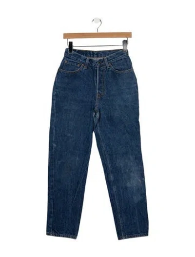 Pre-owned Vintage Levi's High-rise Straight Leg Jeans In Blue