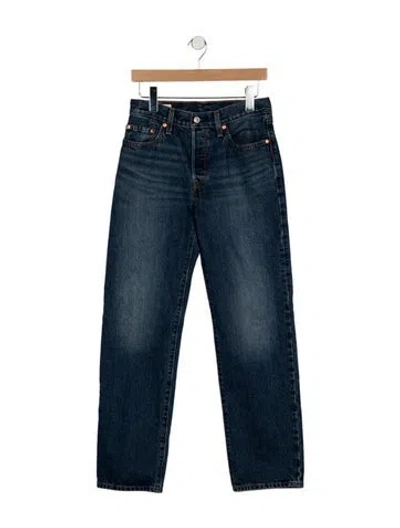Pre-owned Vintage Levi's High-rise Straight Leg Jeans In Blue