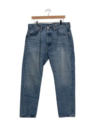 Pre-owned Vintage Levi's High-rise Straight Leg Jeans In Blue