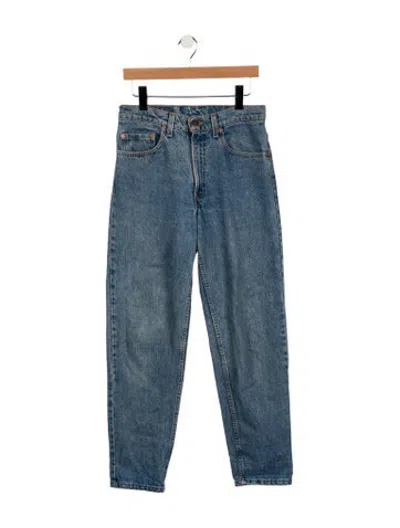 Pre-owned Vintage Levi's High-rise Straight Leg Jeans In Blue