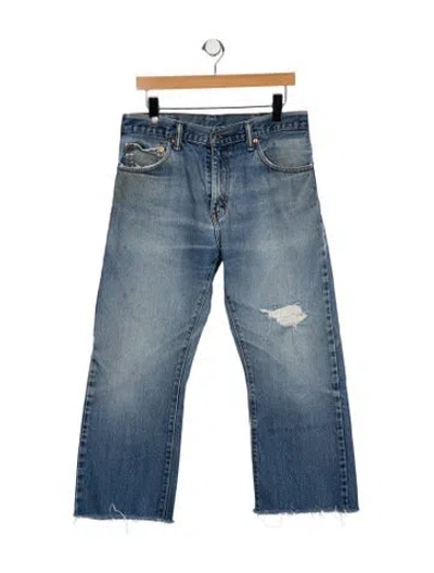 Pre-owned Vintage Levi's High-rise Wide Leg Jeans In Blue