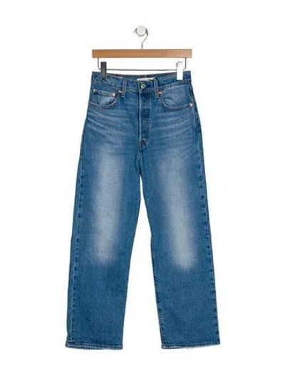 Pre-owned Vintage Levi's High-rise Wide Leg Jeans In Blue