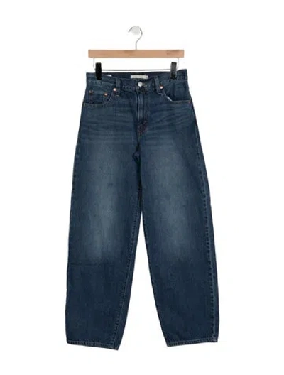 Pre-owned Vintage Levi's High-rise Wide Leg Jeans In Blue