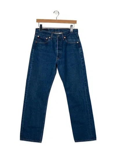 Pre-owned Vintage Levi's Mid-rise Straight Leg Jeans In Blue